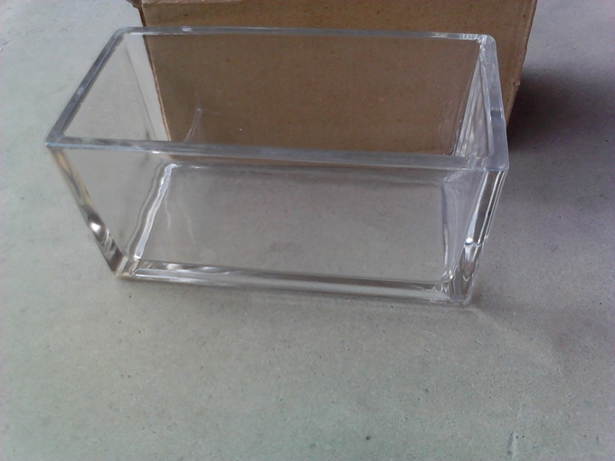 6X Wedding Clear Glass Cube Vase 20x10x10cm - Click Image to Close